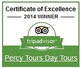 Percy Tours 2014 TripAdvisor Winner of Excellence, Hermanus, near Cape Town, South Africa