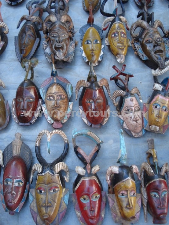 African masks, arts and craft markets, Hermanus