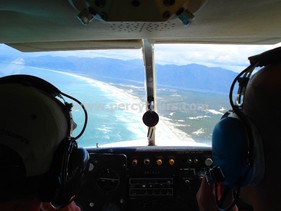 View from Cessna plane flight, Hermanus