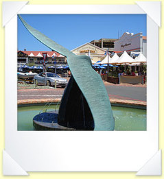 Whale tail statue, Hermanus, Cape Town, South Africa