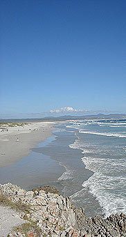 Long white sandy and deserted beaches, Hermanus