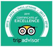 Percy Tours TripAdvisor 5 years of excellence