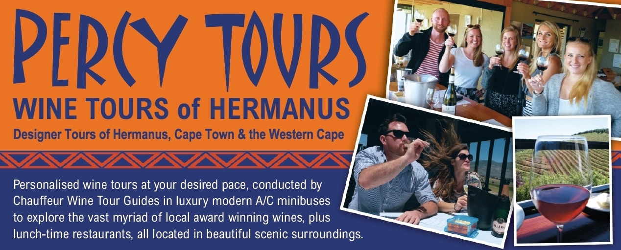 Wine Tours of Hermanus wineries with Percy Tours are amazing fun