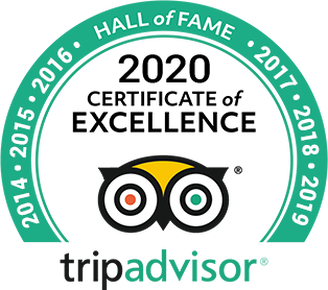 Hall of Fame Certificate of Excellence for 7 years of TripAdvisor reviews, Percy Tours , Hermanus, South Africa