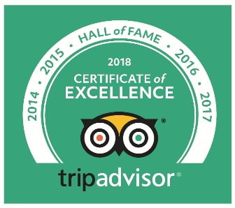 TripAdvisor Percy Tours 2018 Winner of Excellence Hermanus South Africa