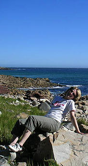 Louise Karle, on her 3 week tour with Percy Tours, Cape Town, Hermanus, Garden Route, South Africa