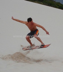 Sandboard jumping, Hermanus