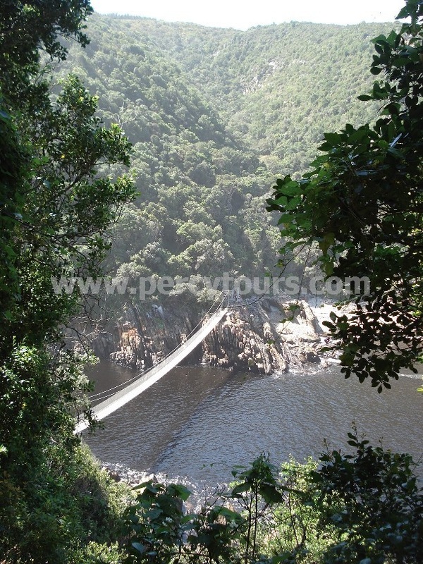 Storms River suspension bridge, Garden Route