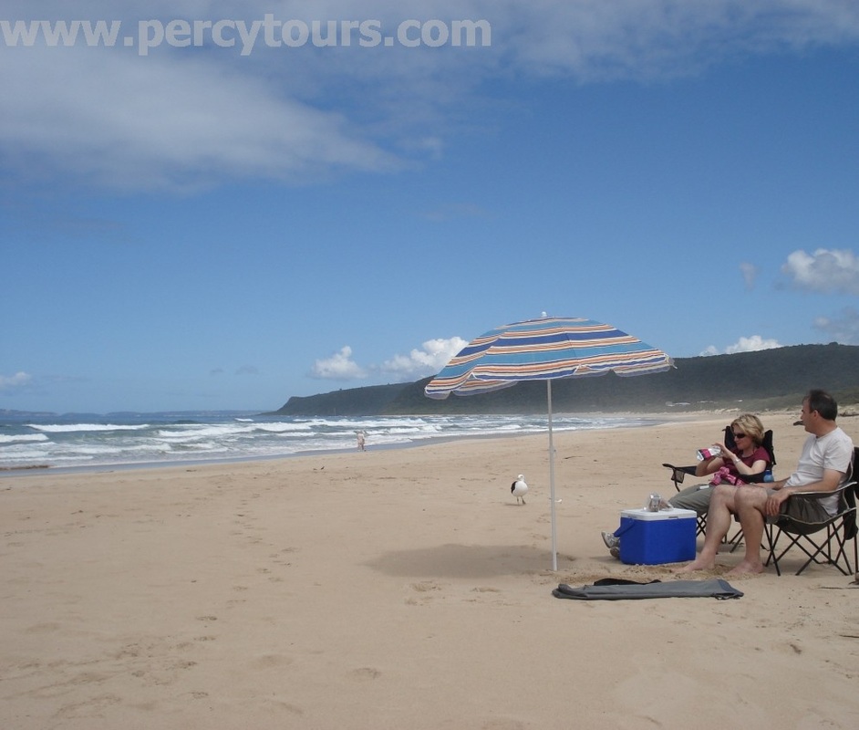 Picnic on Natures Valley beach, Garden Route, South Africa