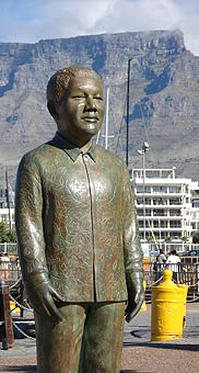 Nelson Mandela statue, Cape Town, Western Cape, South Africa