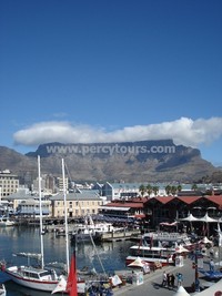 V&A Waterfront view of Table Mountain, Cape Town, South Africa