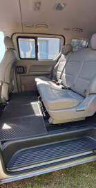 Luxury spacious Leather interior in Percy Tours Hermanus NEW minibus
