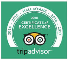 TripAdvisor 2018 Winner of Excellence by Percy Tours Hermanus, near Cape Town, South Africa