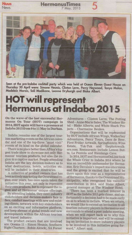 Hermanus On Tour 2015 Durban Tourism Indaba