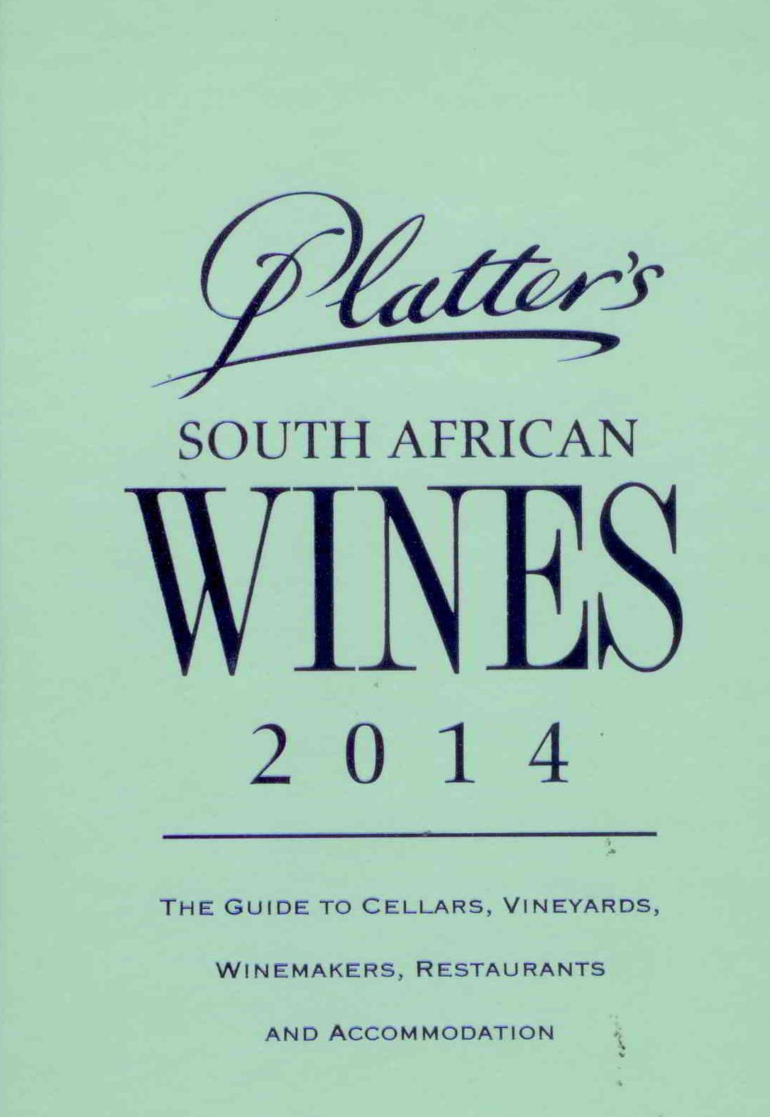 Percy Tours Hermanus in 2014 John Platter wine book of South Africa