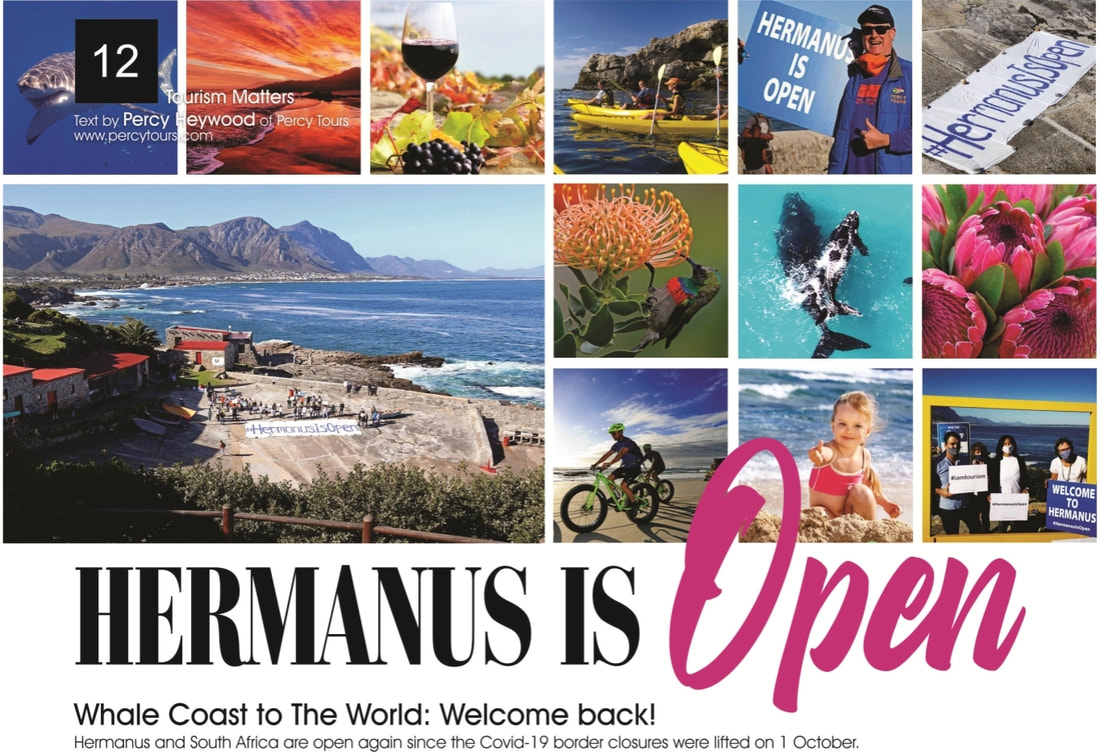 Hermanus is open #hermanusisopen near Cape Town, South Africa