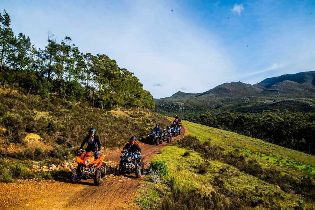 Quad biking in Hermanus forests and wine regions, South Africa
