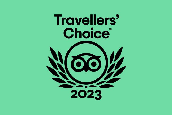 2023 Travellers' Choice award on TripAdvisor for Percy Tours in Hermanus
