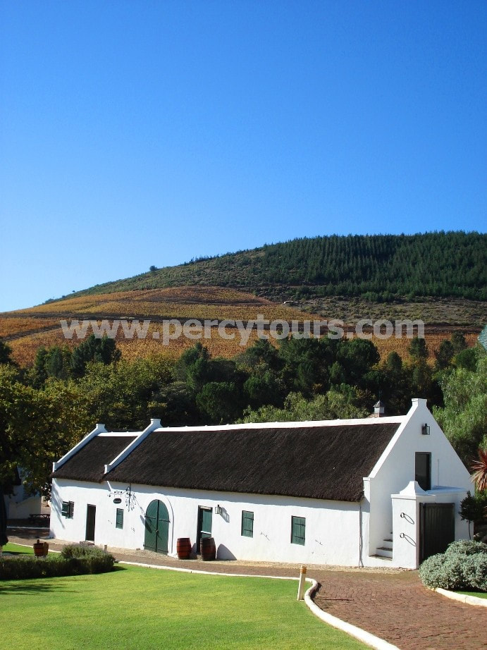 old Dutch architecture, Winery, wine tours, Stellenbosch, near Cape Town, South Africa
