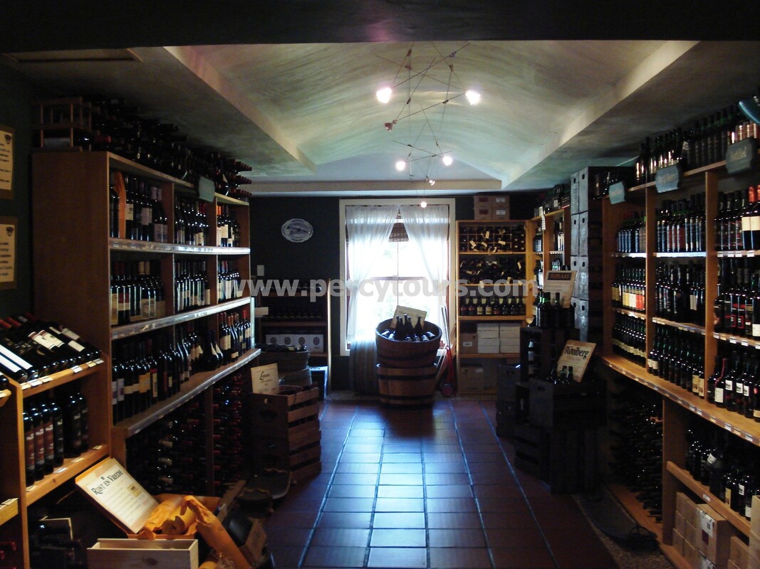 Wine shop, Hemel-en-Aarde wine valley, Hermanus, near Cape Town, South Africa